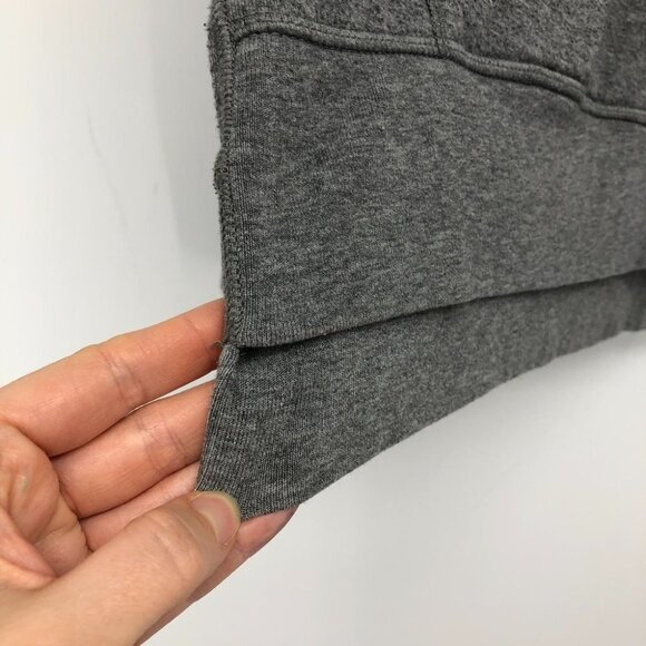 Kit and Ace men’s  pullover grey drawstring fleece hoodie with side zipper M/L - Picture 12 of 16